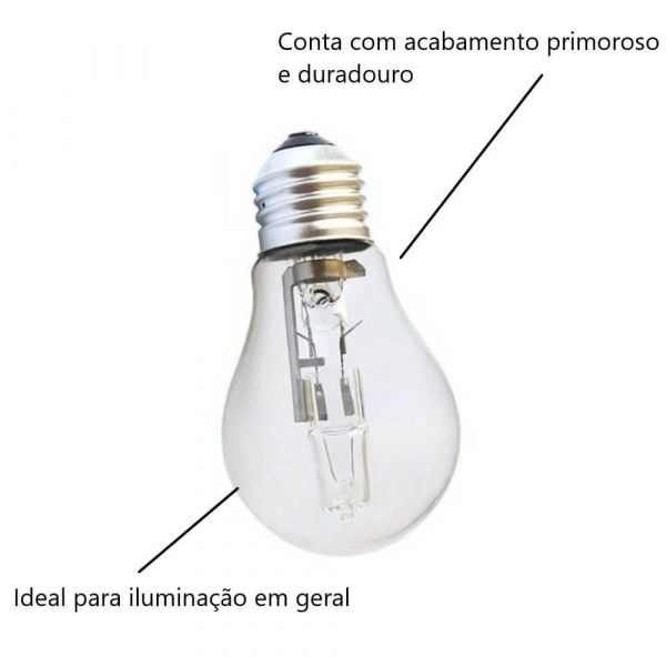 Lâmpada Bulbo Halógena A55 70W Avant