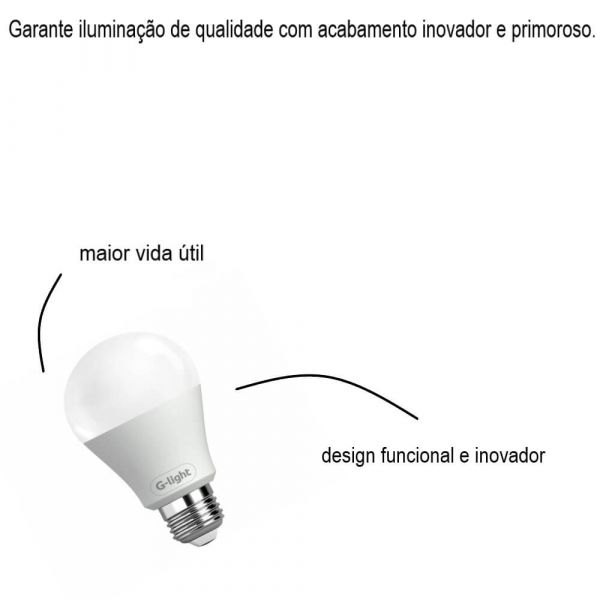 Lâmpada Led A60 E27 15W Autovolt GLight