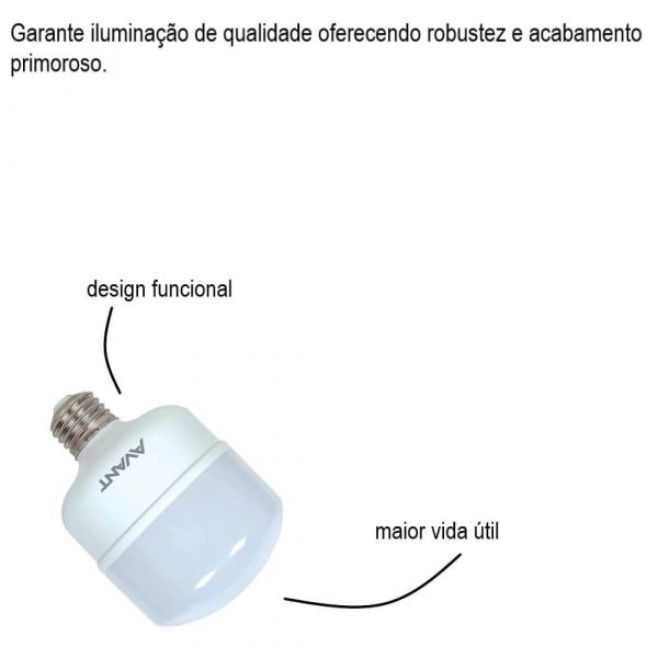Lâmpada Led Alta Potência E27 30W Bivolt Avant
