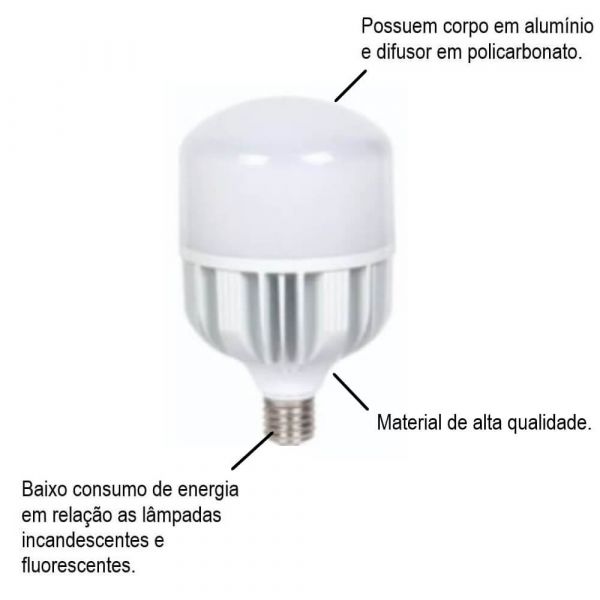 Lâmpada Led Bulbo Hp E27 75w Bivolt Avant