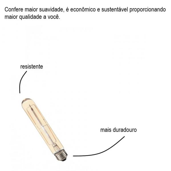 Lâmpada Led Filamento Retrô E27 T30 4W Avant