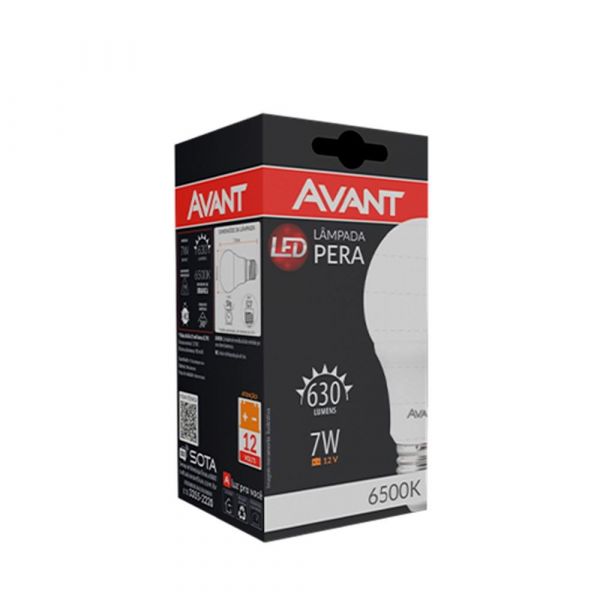 Lâmpada Led Pera 7 Watts Avant