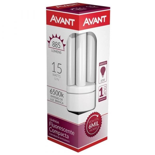 Lampada Fluorescente 15W Avant Cfli