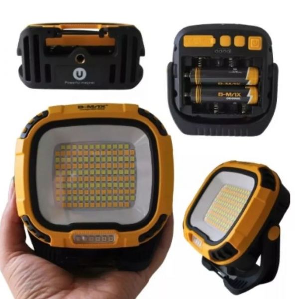 Refletor De Led Multifuncional Portátil Recarregável Bm-8526 B-MAX 