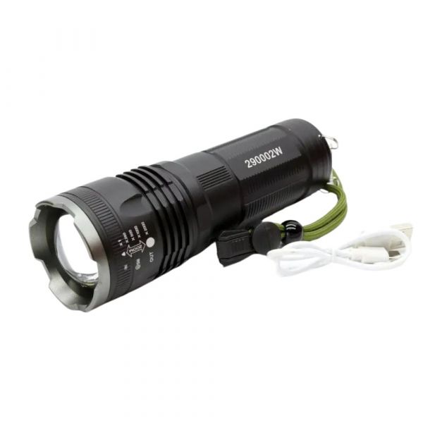 Lanterna Tática 8516 2000 Metros 4 Funções Com Zoom B-Max