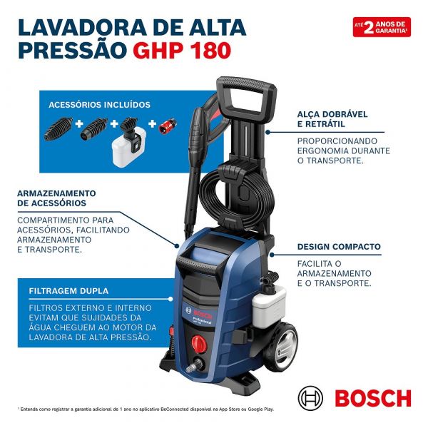 Lavadora Bosch GHP 180 Com Carrinho 0600.910.CD0-000