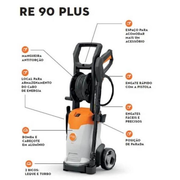 Lavadora Re 90.0 Plus com Carrinho STIHL Re020114528