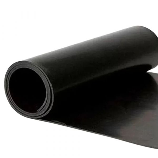 1 Metro de Lençol de Borracha Natural 4,8mmx1,00m Preto Orion 