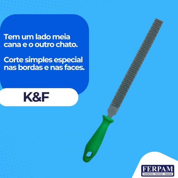 Lima Grosa Meia cana com Cabo Nicholson 08 K&F