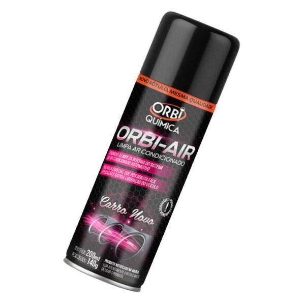 Limpa Ar Condicionado 200ml 140g Carro Novo Orbi
