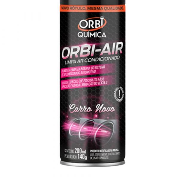 Limpa Ar Condicionado 200ml 140g Carro Novo Orbi