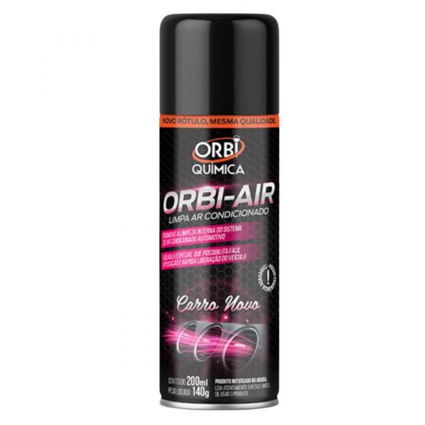 Limpa Ar Condicionado 200ml 140g Carro Novo Orbi