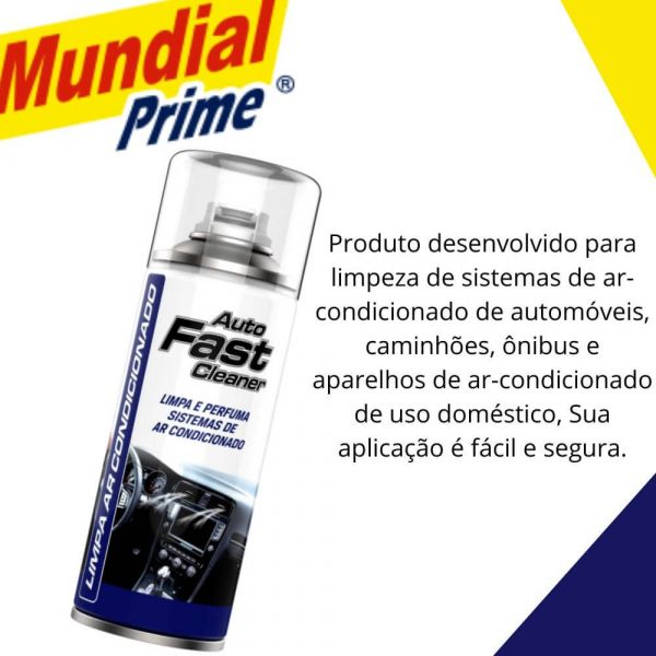 Limpa Ar Condicionado Auto Fast Cleaner Classic 200ml Mundial Prime TE0001036
