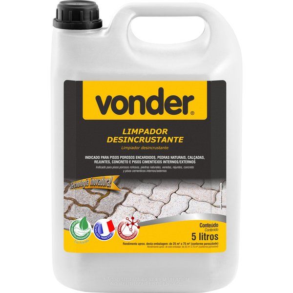 Limpador Desincrustaste Biodegradável 5 Litros Vonder 5184000500