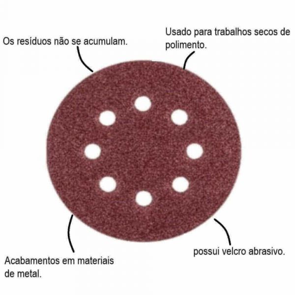 Disco Lixa Com Velcro 5