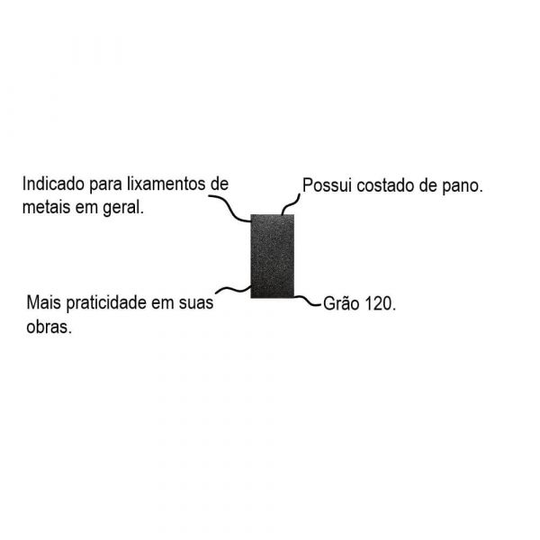 Lixa Ferro Folha Base Pano Grão 120 225x275mm Lfv 046 Vonder