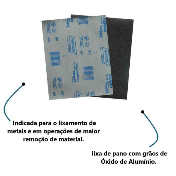Lixa Folha para Ferro G60 Norton