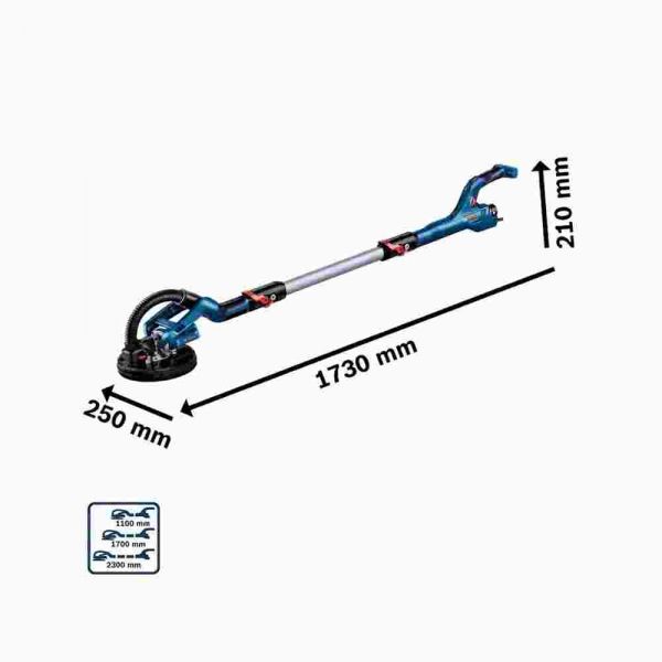 Lixadeira de Parede GTR 550 Bosch 220V em maleta