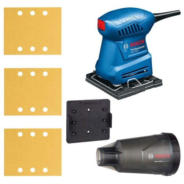 Lixadeira Orbital de Palma Bosch GSS 140-1A 180W 220V 3 Lixas