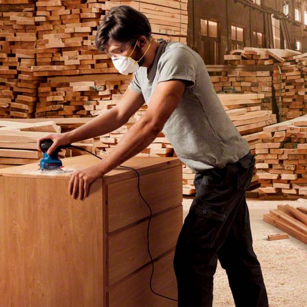 Lixadeira Orbital de Palma Bosch GSS 140 220W 220V 3 lixas