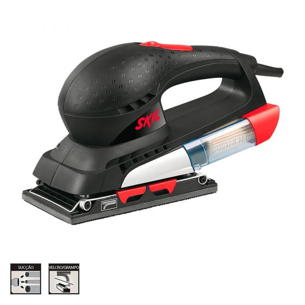 Lixadeira Orbital Skil 7351 200W 220V c/3 Lixas e Coletor Pó
