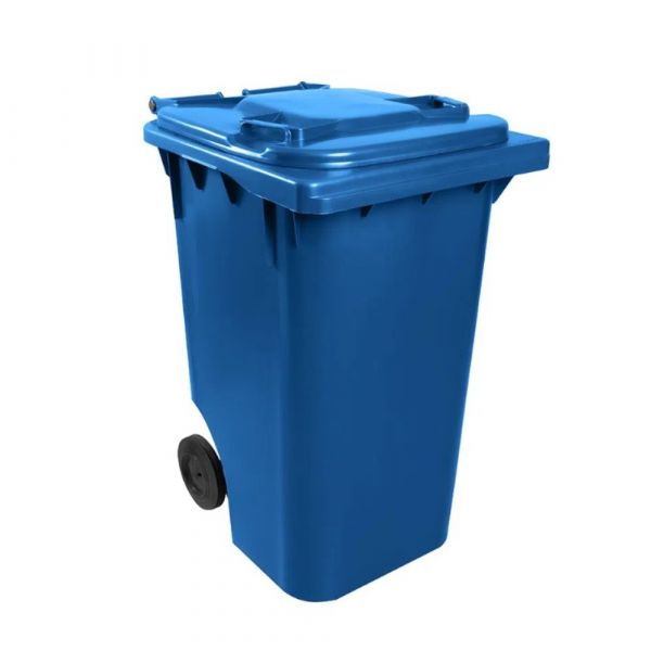 Lixeira 240 Litros Azul Lar Plásticos