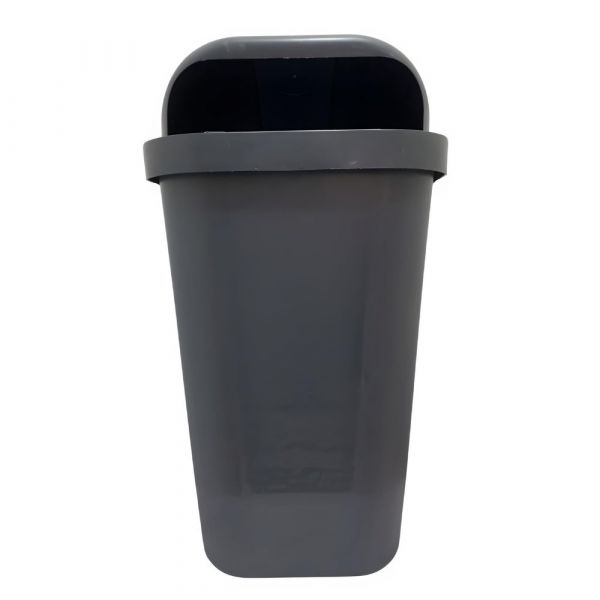 Lixeira Plástica 50 Litros Cinza sem Suporte Lar Plástico