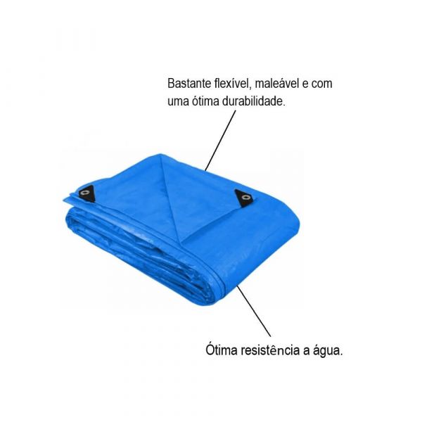 Lona Polietileno Azul 180GR 2X2 Ajax