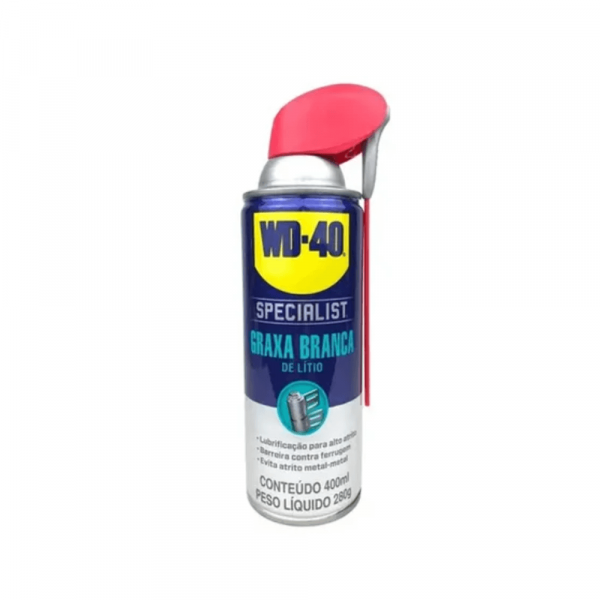 Lubrificante Graxa Branca Seco Spray 400ml WD40