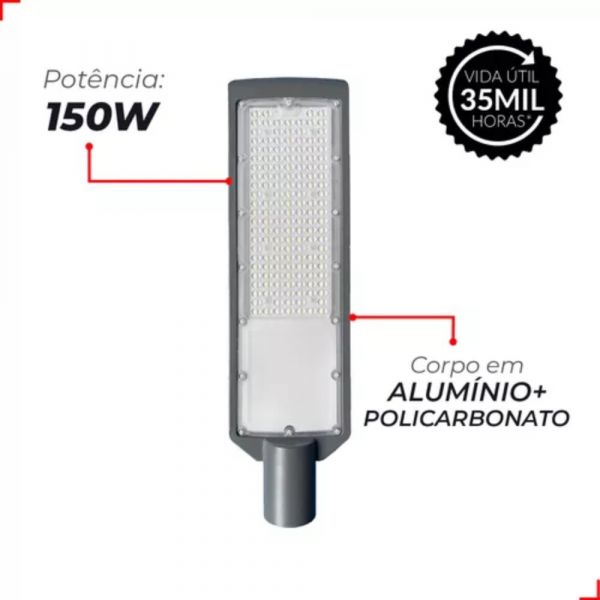 Luminária Led 6500K Bivolt 150W Avant