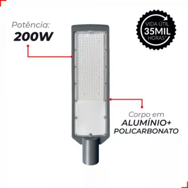 Luminaria Led 6500K 200W Avant