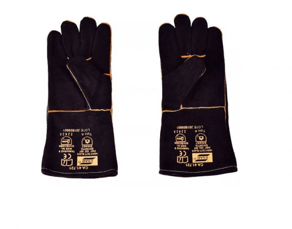 Luva De Soldagem Heavy Duty Black Esab