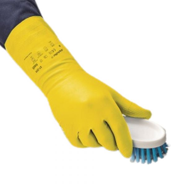 Luva AlphaTec 37-320 Nitrílica Amarela Tamanho 9 Ansell