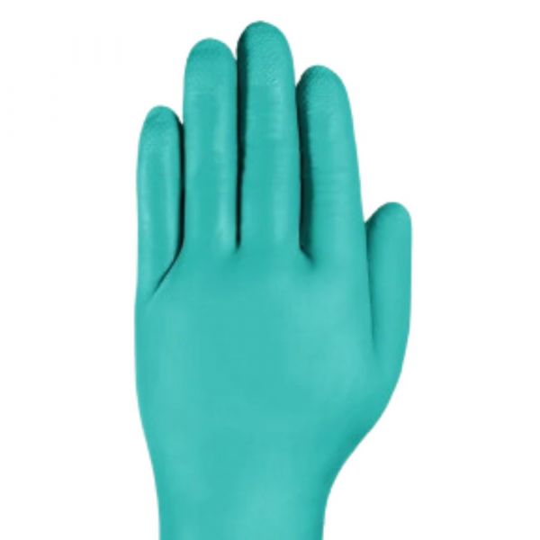 Luva de Segurança Nitrílica Alphatec 37-300 Verde Sem Forro e Com Proteção Química Ansell 