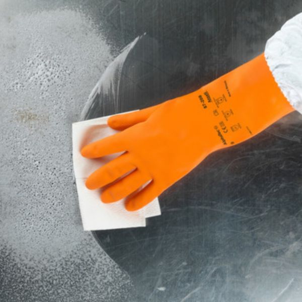 Luva Alphatec 87-208 Laranja Tamanho 9 Ansell