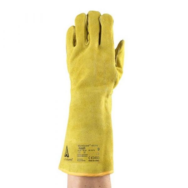 Luva de Proteção Térmica Antichama ActivArmr 43-216 Couro e Kevlar Ansell 