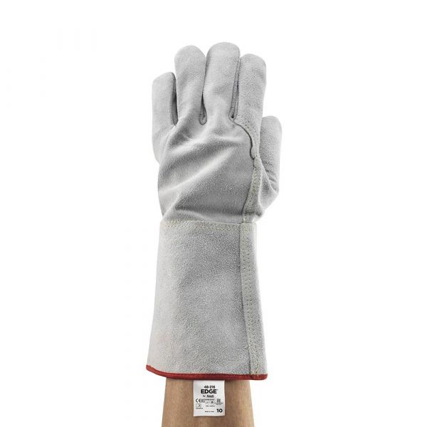 Luva Couro Com Forro 36cm Edge 48 216 Tamanho 10 Ansell
