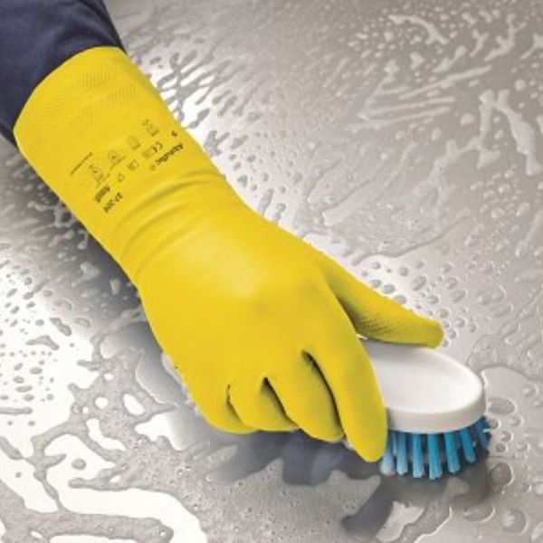 Luva Alphatec 37-320 Nitrílica Amarela Ansell