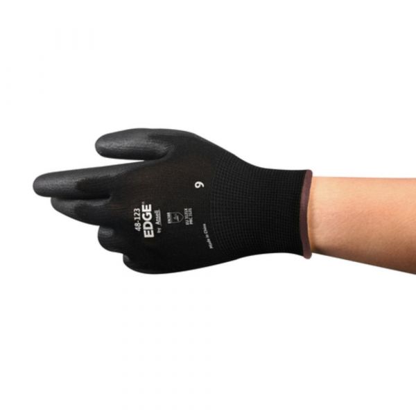 Luva de Poliéster com Banho de PU Tátil Edge 48-123 Tamanho G Ansell
