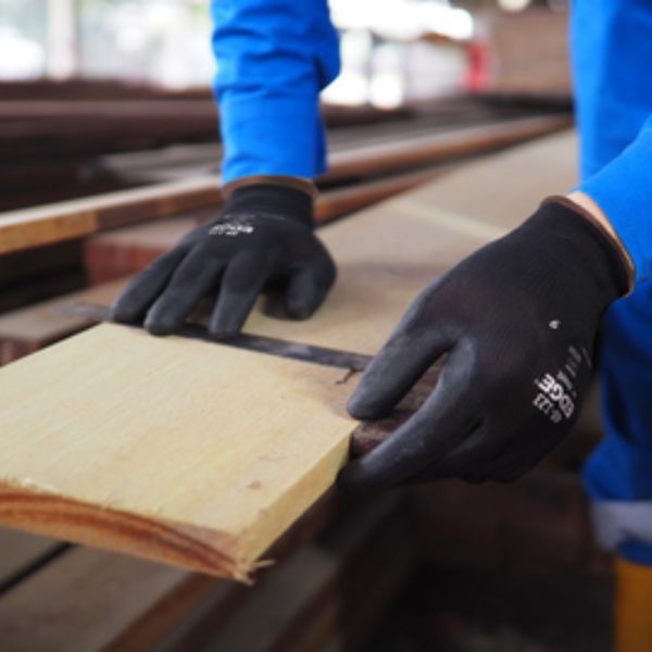 Luva de Poliéster com Banho de PU Tátil Edge 48-123 Tamanho G Ansell