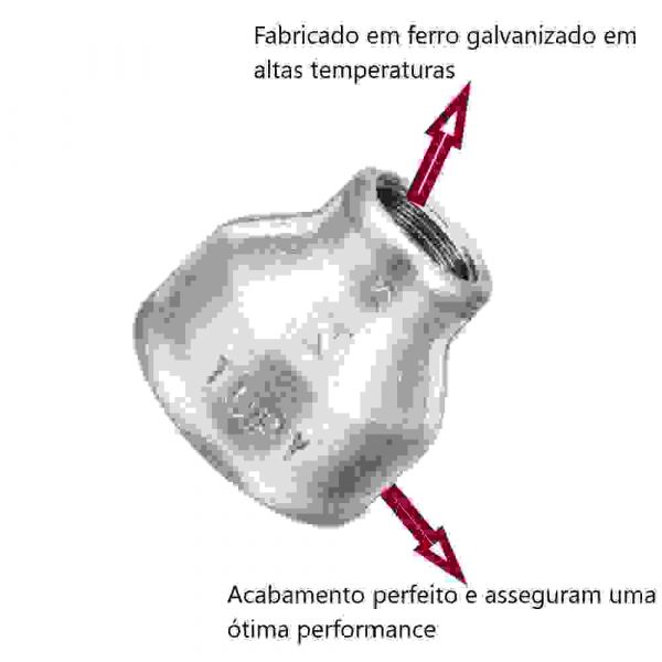 Luva de Redução Galvanizada 1 X 1/2” Tupy