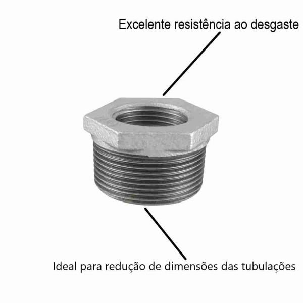 Bucha De Redução Galvanizado 2X1/2 ” Tupy