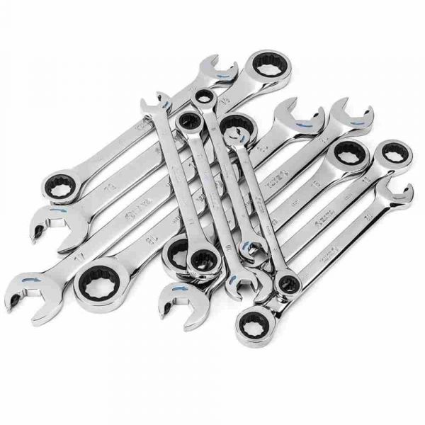 Jogo de Chave Combinada com Catraca 8 a 19 mm Speedy com 12 Peças Sata