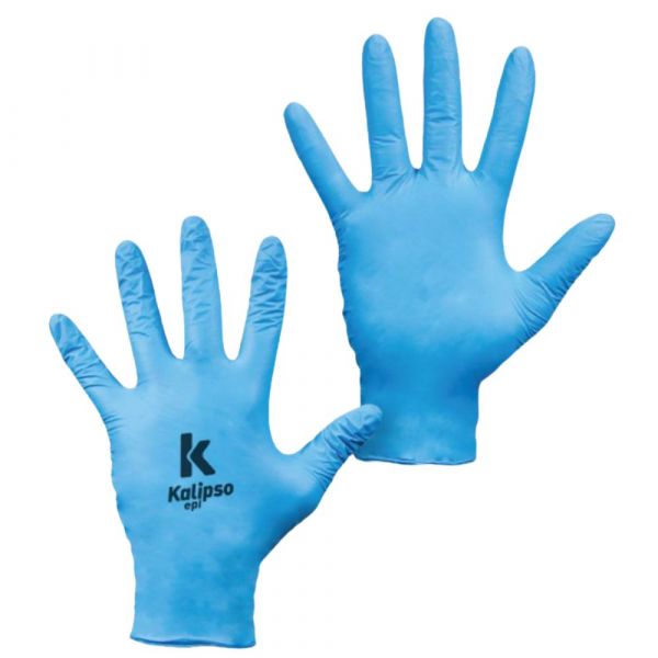 10 Unidade de Luva de Segurança Azul Nitrisensi Soft Kalipso
