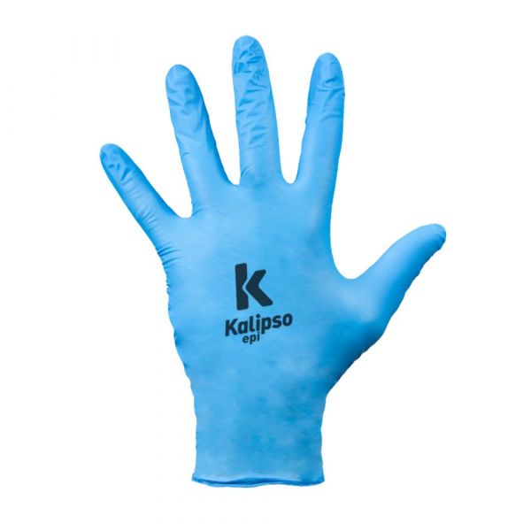 Luva de Segurança Nitrisensi Soft Azul Caixa 100 Unidades 10/XG Kalipso