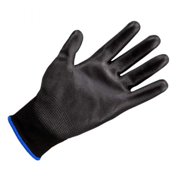 Luva De Segurança Pu Preta Tamanho M Kalipso