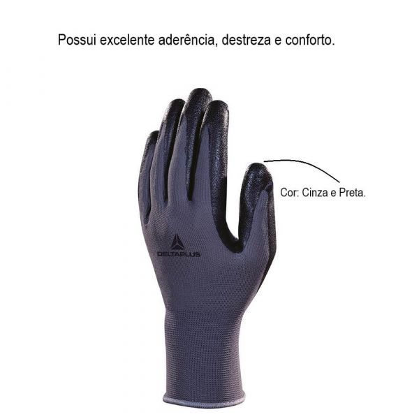 Luva De Segurança Tamanho XG - XL Delta Plus VE722 Pro Safety