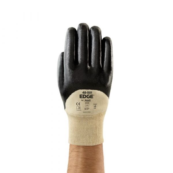 Luva Edge 48-501 Tamanho10 Banho Nitrílico Repelente à Óleos e Líquidos 3/4 Ansell 