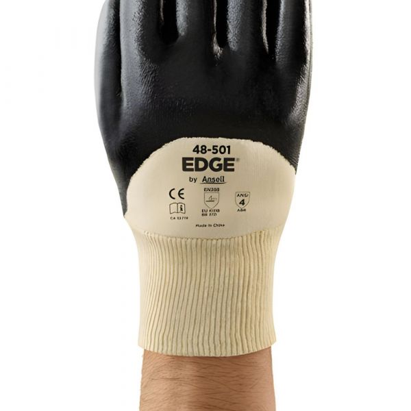 Luva Edge 48-501 Tamanho10 Banho Nitrílico Repelente à Óleos e Líquidos 3/4 Ansell 