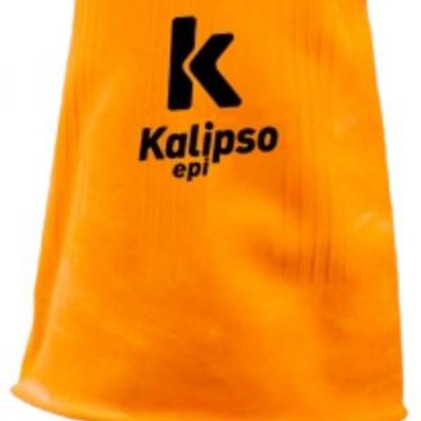 Luva Segurança Borracha Latex G Orange Kalipso